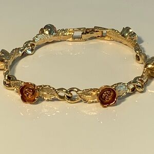 GoldTone Rose Bracelet